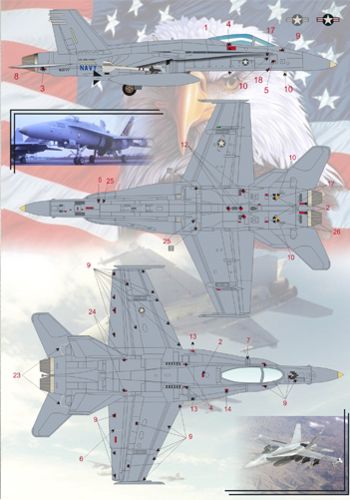 Print Scale 72045 1:72 McDonnell-Douglas F/A-18C Hornet Part 2