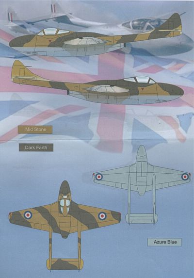 Print Scale 72047 1:72 de Havilland Vampire