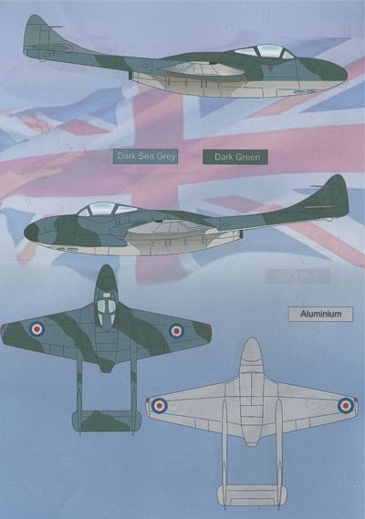 Print Scale 72047 1:72 de Havilland Vampire