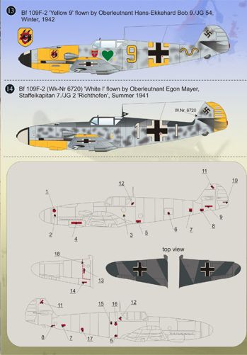 Print Scale 72048 1:72 Messerschmitt Bf-109F-2