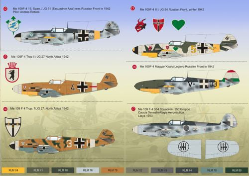 Print Scale 72049 1:72 Messerschmitt Bf-109F-4