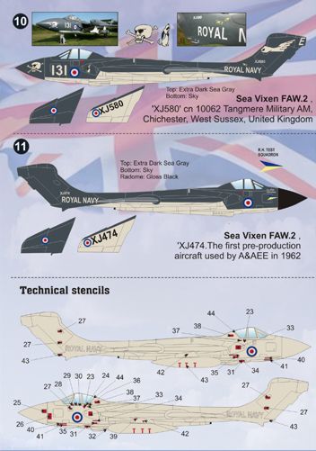 Print Scale 72050 1:72 de Havilland Sea Vixen