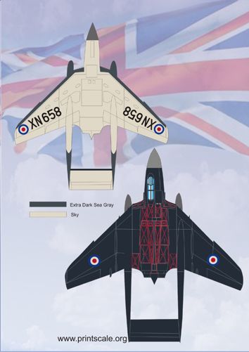 Print Scale 72050 1:72 de Havilland Sea Vixen