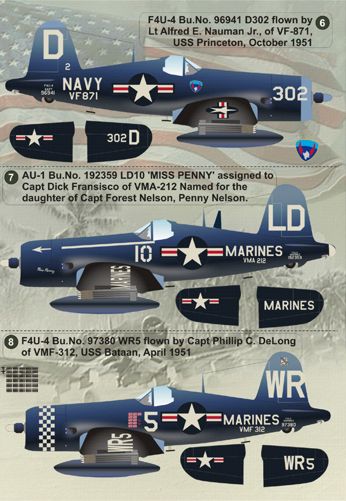 Print Scale 72052 1:72 Vought F4U Corsair Korean War