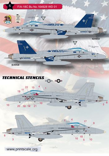 Print Scale 72053 1:72 McDonnell-Douglas F/A-18C Hornet Part 3