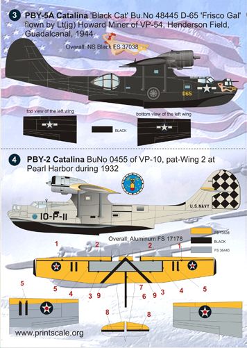 Print Scale 72054 1:72 Consolidated PBY Catalina