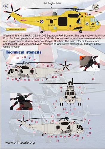 Print Scale 72056 1:72 Westland WS-61 Sea King