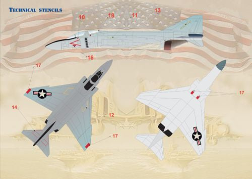 Print Scale 72058 1:72 U.S. Navy F-4 Phantom MiG Killers of the Vietnam War Part 1