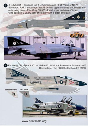 Print Scale 72059 1:72 U.S. Navy McDonnell-Douglas F-4 Phantom II MiG Killers Part 2