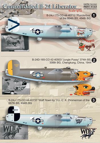 Print Scale 72060 1:72 Consolidated B-24 Liberator