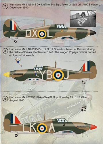 Print Scale 72065 1:72 Hawker Hurricane Mk.I Aces Battle of Britain