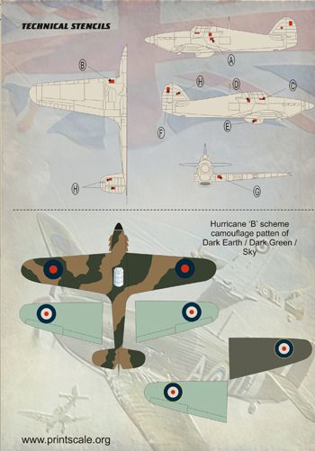 Print Scale 72065 1:72 Hawker Hurricane Mk.I Aces Battle of Britain