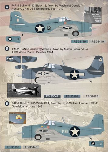 Print Scale 72066 1:72 Grumman Wildcat and Martlet Aces