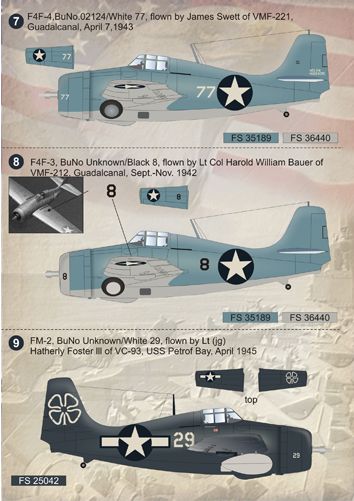 Print Scale 72066 1:72 Grumman Wildcat and Martlet Aces