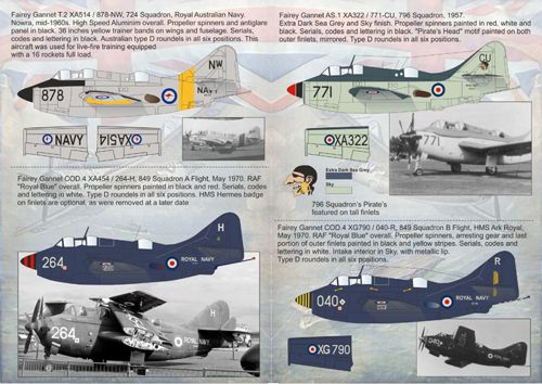 Print Scale 72069 1:72 Fairey Gannet