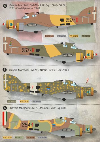 Print Scale 72074 1:72 Savoia-Marchetti SM.79 'Sparviero'