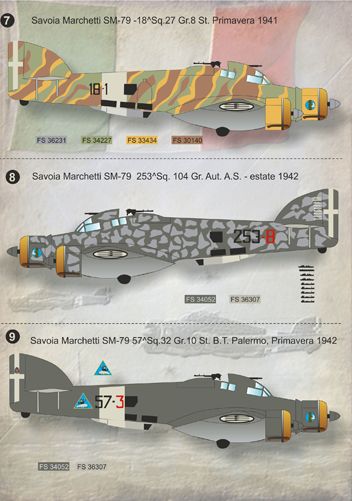 Print Scale 72074 1:72 Savoia-Marchetti SM.79 'Sparviero'