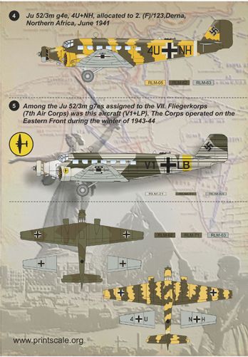 Print Scale 72075 1:72 Junkers Ju-52/3M1