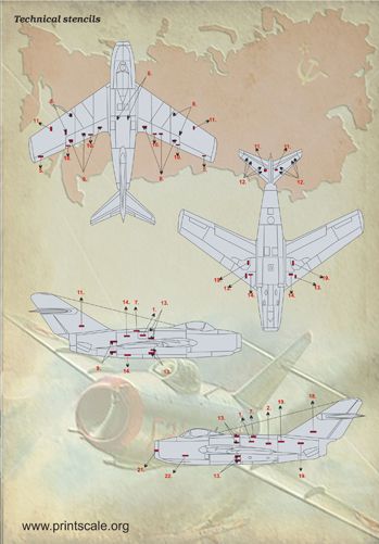 Print Scale 72076 1:72 Mikoyan MiG-15