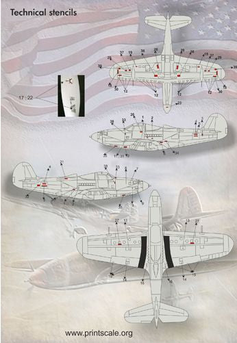 Print Scale 72077 1:72 Bell P-39 Airacobra