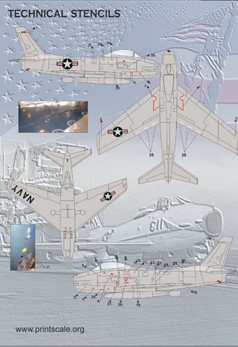 Print Scale 72083 1:72 North-American FJ-4 Fury