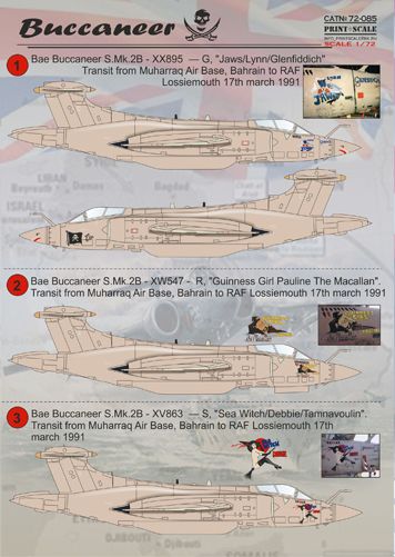 Print Scale 72085 1:72 Blackburn/Hawker-Siddeley Buccaneer