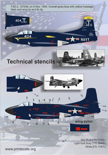 Print Scale 72087 1:72 Douglas F3D-2 Skyknight