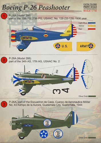 Print Scale 72090 1:72 Boeing P-26 Peashooter