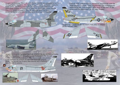 Print Scale 72095 1:72 Vought F-8 Crusader