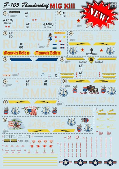 Print Scale 72096 1:72 Republic F-105D Thunderchief