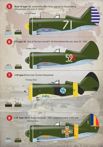 Print Scale 72101 1:72 Polikarpov I-16