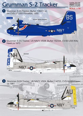 Print Scale 72104 1:72 Grumman S-2 Tracker