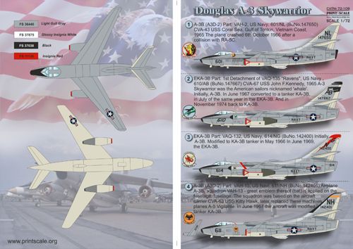 Print Scale 72109 1:72 Douglas A-3 Skywarrior