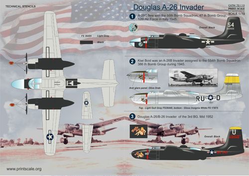 Print Scale 72110 1:72 Douglas A-26 Invader