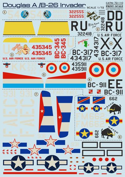 Print Scale 72110 1:72 Douglas A-26 Invader