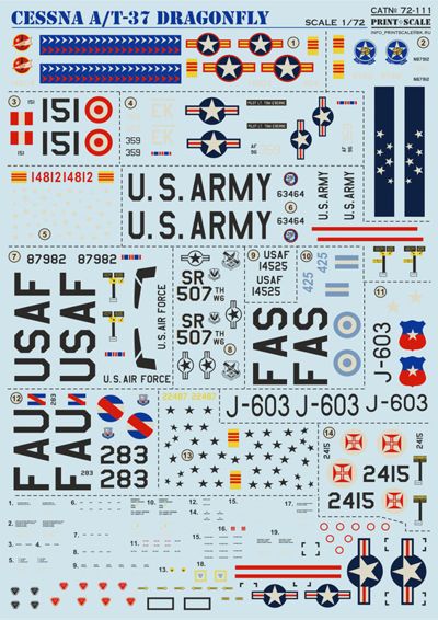 Print Scale 72111 1:72 Cessna A-37 Dragonfly