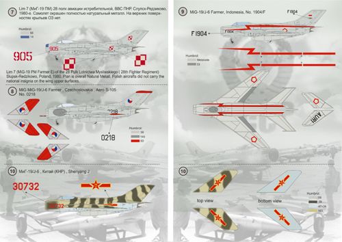 Print Scale 72115 1:72 Mikoyan MIG-19 Farmer