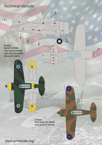 Print Scale 72117 1:72 Brewster F2A Buffalo