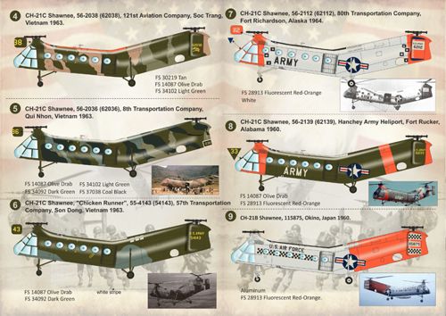 Print Scale 72118 1:72 Piasecki H-21 Shawnee