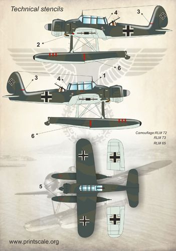 Print Scale 72119 1:72 Arado Ar-196