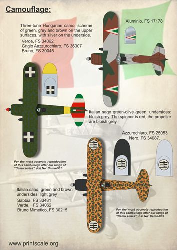 Print Scale 72121 1:72 Fiat CR.42 Falco