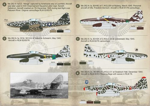 Print Scale 72125 1:72 Messerschmitt Me-262 'Schwalbe'