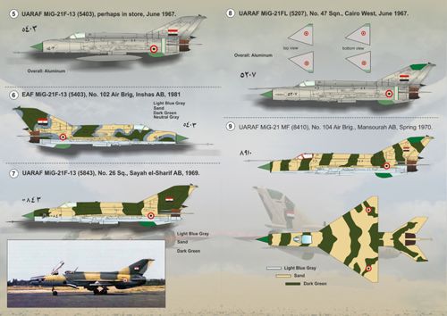 Print Scale 72126 1:72 Mikoyan MiG-19s and MiG-21s of the Arab Air Forces