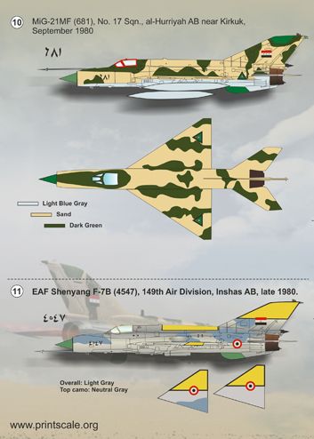 Print Scale 72126 1:72 Mikoyan MiG-19s and MiG-21s of the Arab Air Forces