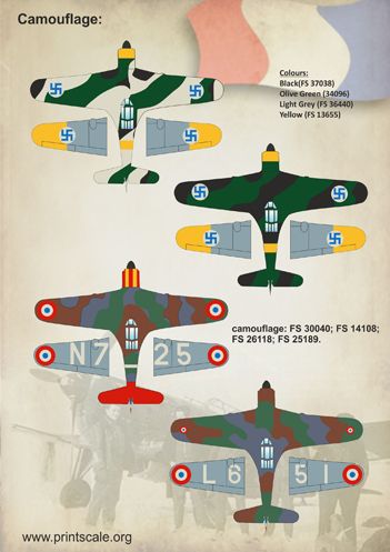 Print Scale 72127 1:72 Morane-Saulnier MS.406C1