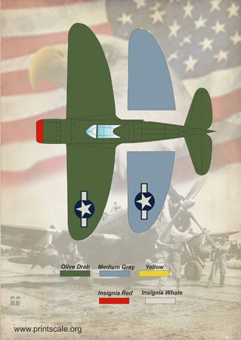 Print Scale 72128 1:72 Republic P-47D Thunderbolt 'Razorback' Aces over Europe Part 1