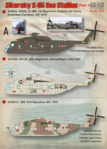 Print Scale 72134 1:72 Sikorsky S-65 Sea Stallion Part 1