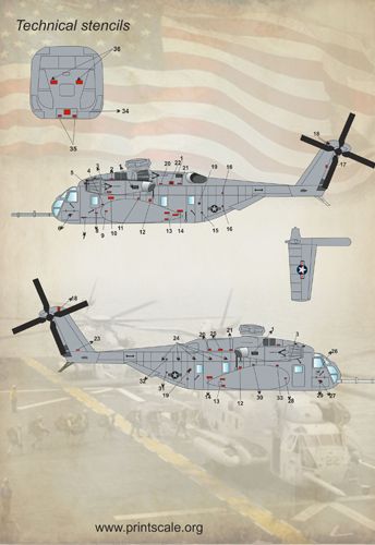 Print Scale 72137 1:72 Sikorsky S-80 Super Stallion