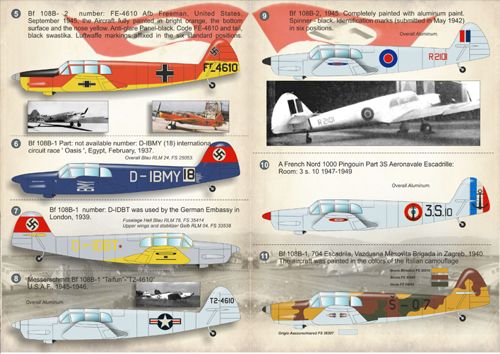 Print Scale 72143 1:72 Messerschmitt Bf-108B Taifun