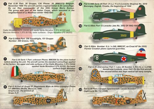 Print Scale 72144 1:72 Fiat G.50 Freccia